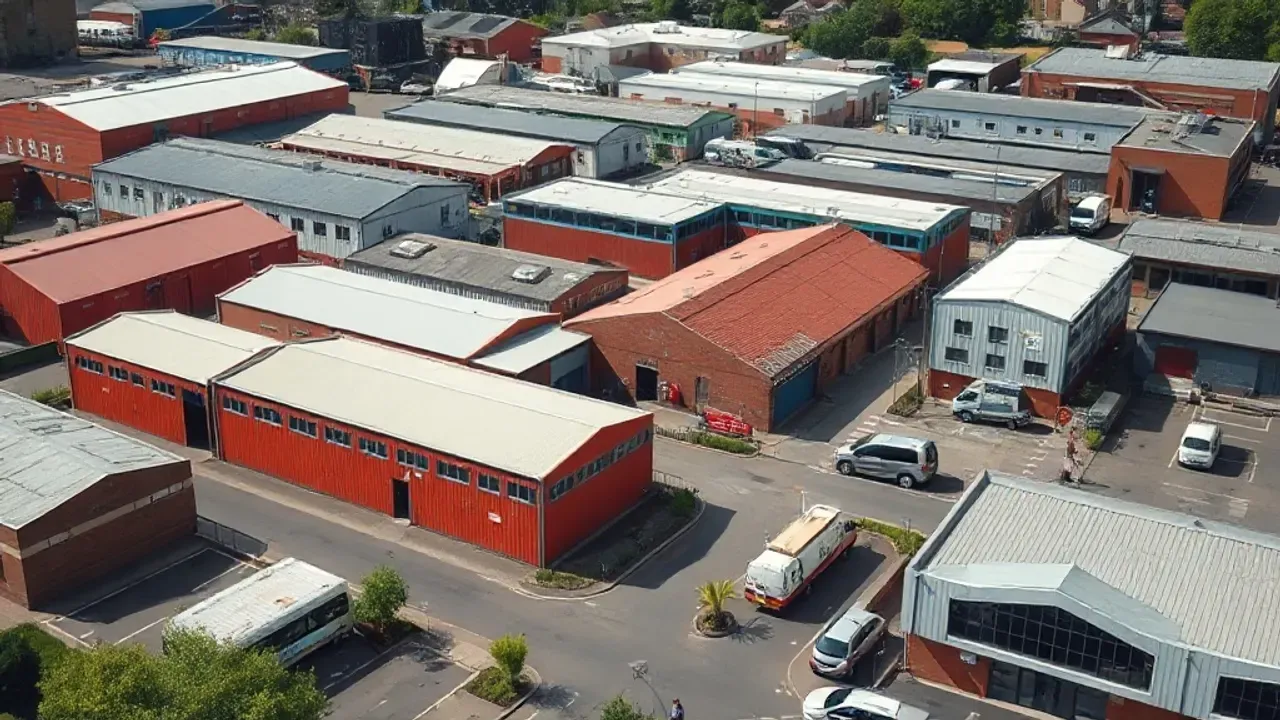 An elevated view across a site relevant to Business consultancy in Manchester near Manchester